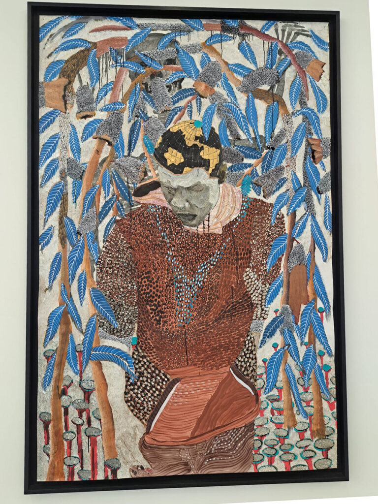 oeuvre d'omar ba exposée a la kunsthalle de mulhouse
