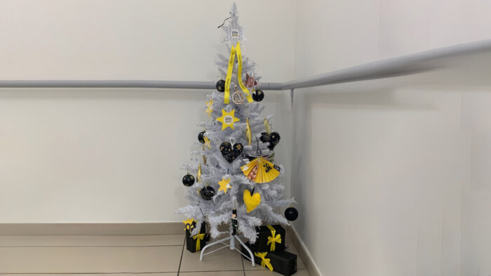 sapin noel jaune chez amaelles