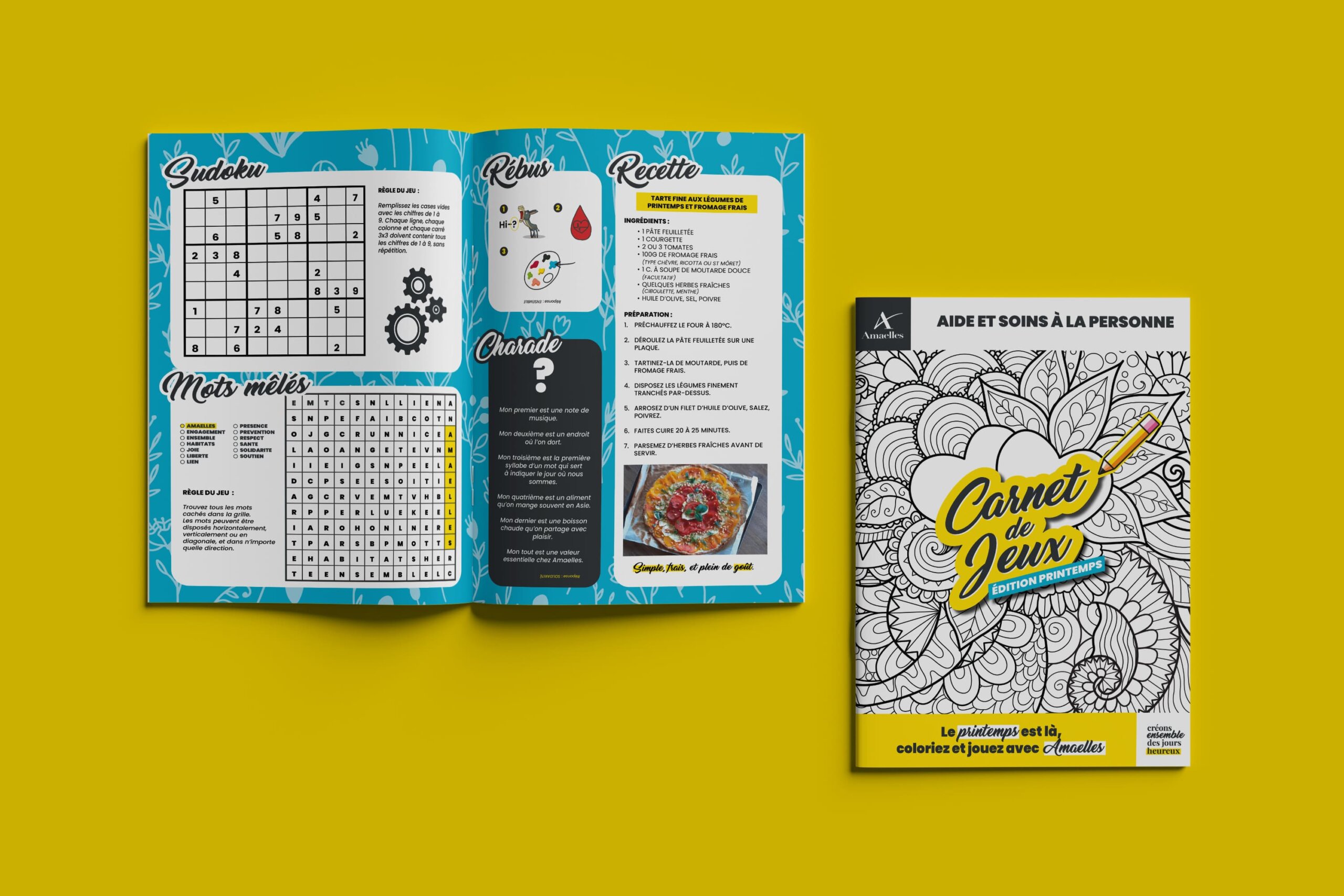 Illustration du Carnet de jeux Printemps : Amaelles 2025