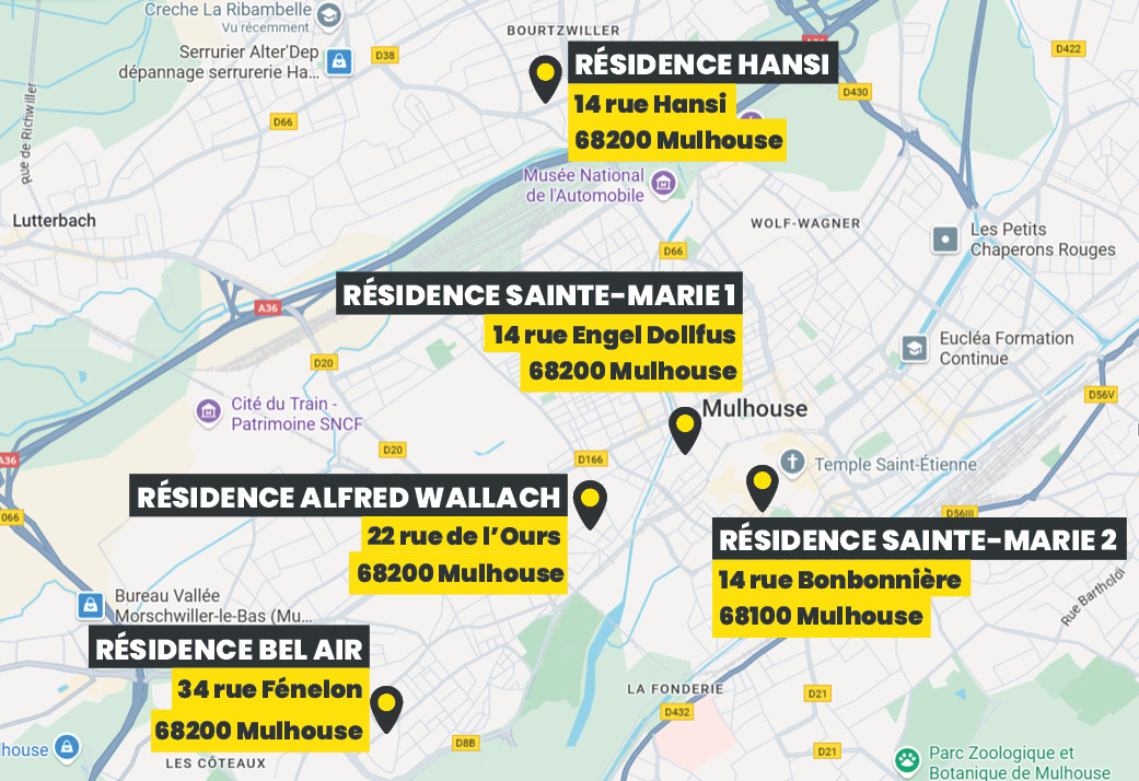 Réservez votre logement étudiants à mulhouse chez Amaelles pour 500€ par mois seulement