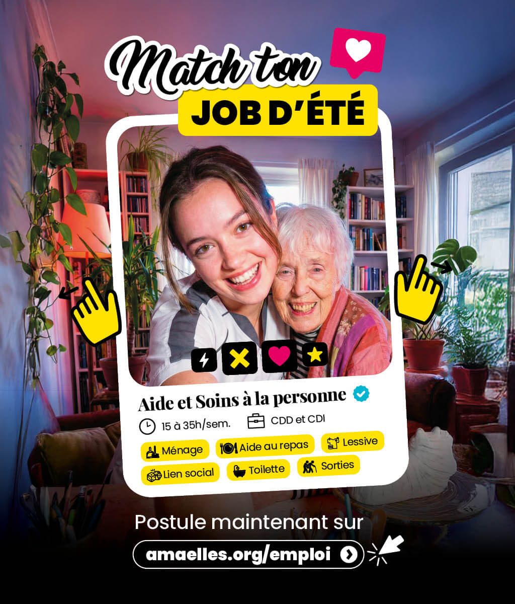 Jobs d'été chez Amaelles recrute dans l'aide et soin à la personne