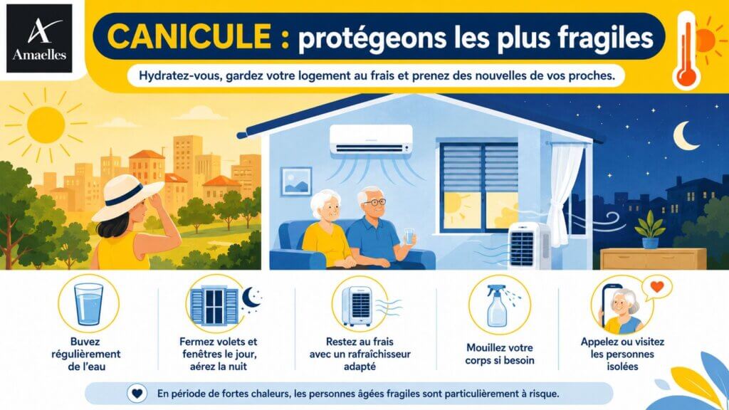 Infographie canicule canicule amaelles consignes